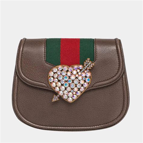 gucci women's linea a pouch|Gucci leather handbags.